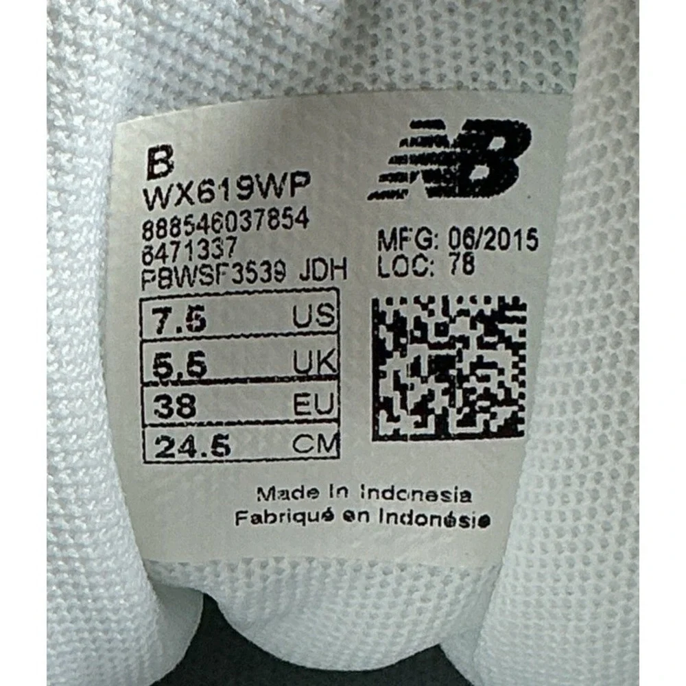 New Balance Women's 619 White & Pink ( WX619WP ) In Size 7.5 B - Picture 16 of 16